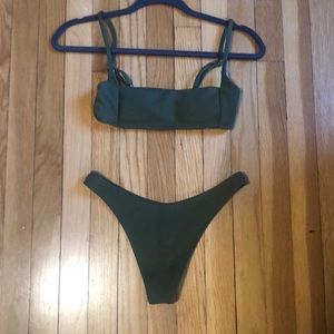 Women’s Shein green bikini